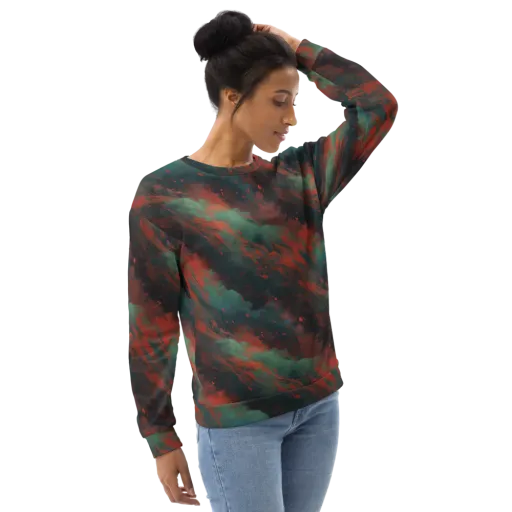 Verdigris Rush on a Sweatshirt
