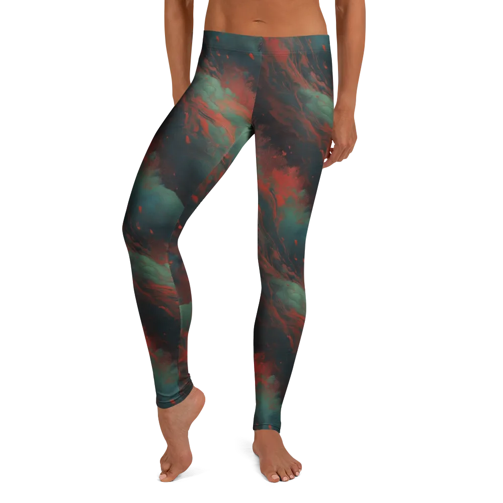 Verdigris Rush on Leggings — Front