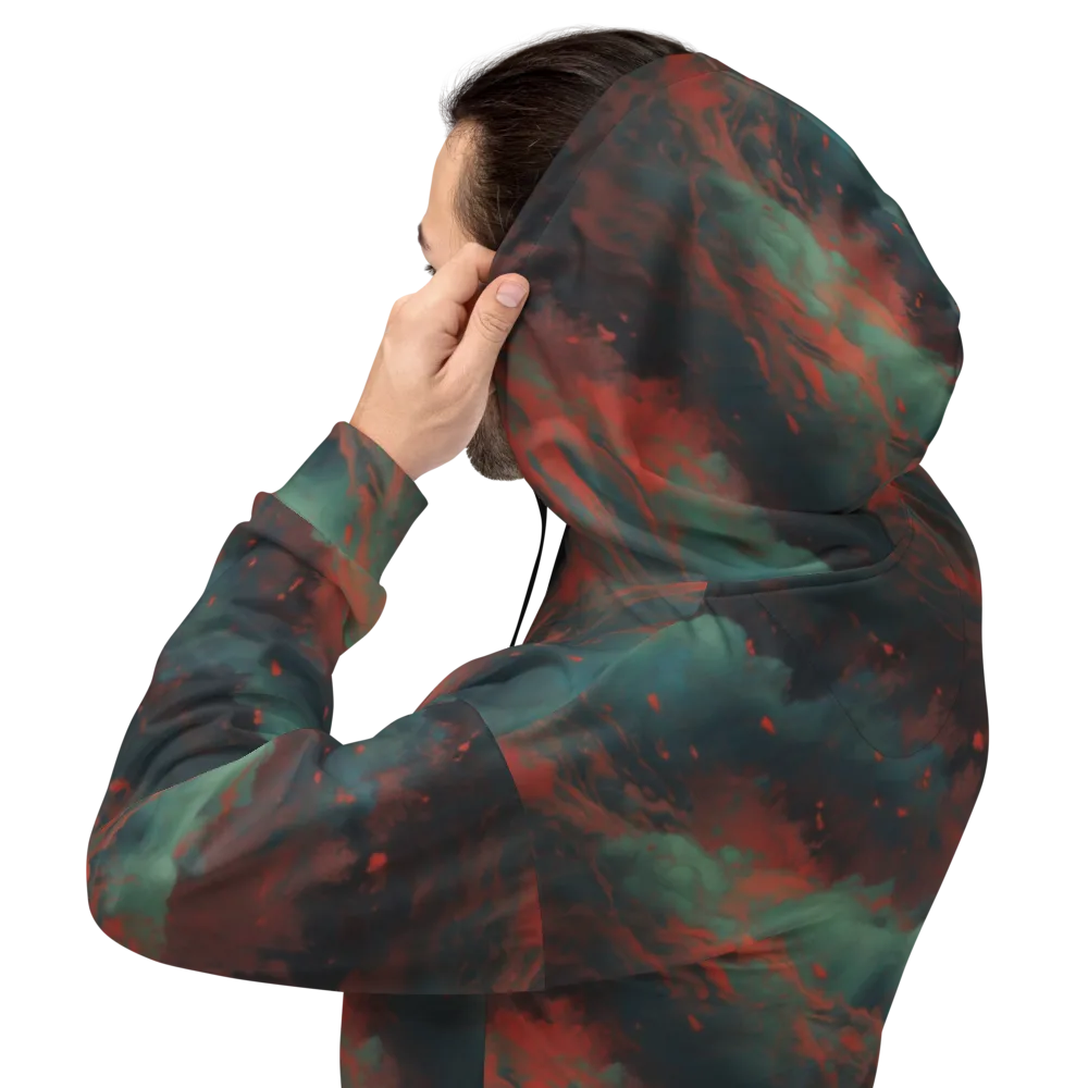 Verdigris Rush on Hoodie — Back