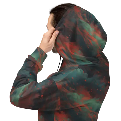 Verdigris Rush on a Hoodie