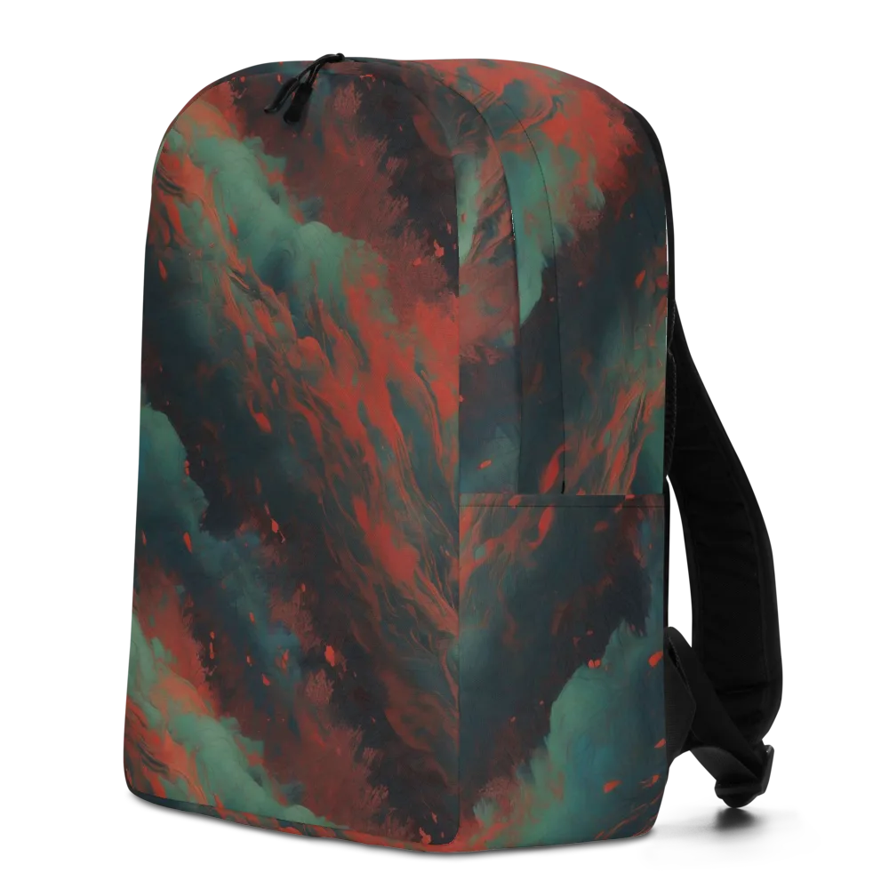 Verdigris Rush on Minimalist Backpack — Left