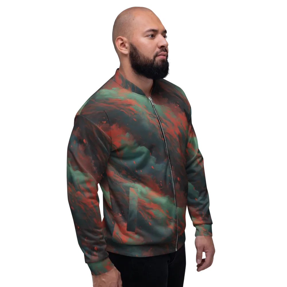 Verdigris Rush on Bomber Jacket — Right