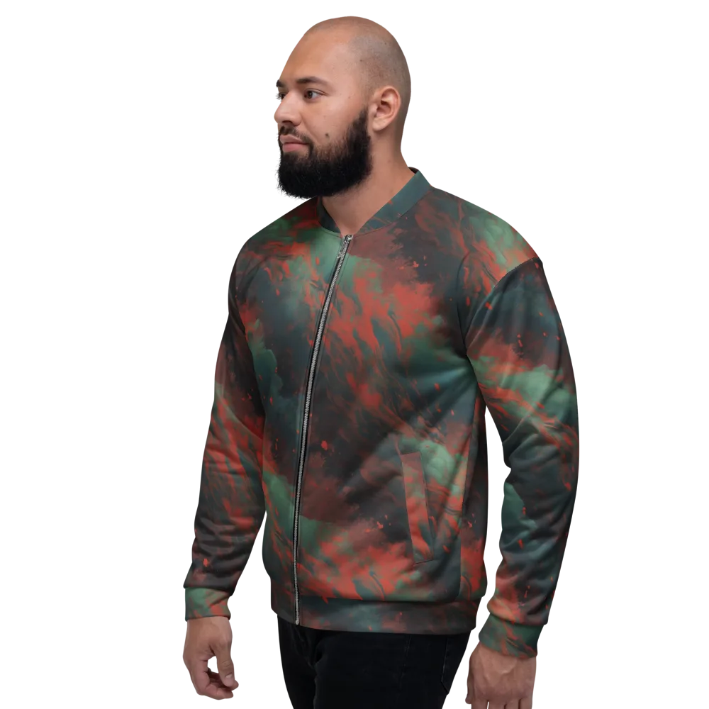 Verdigris Rush on Bomber Jacket — Left