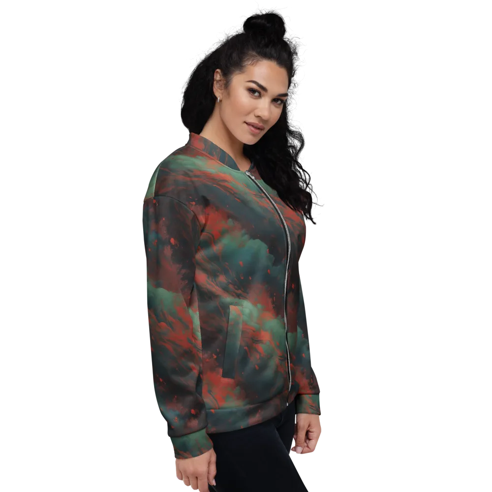 Verdigris Rush on Bomber Jacket — Right
