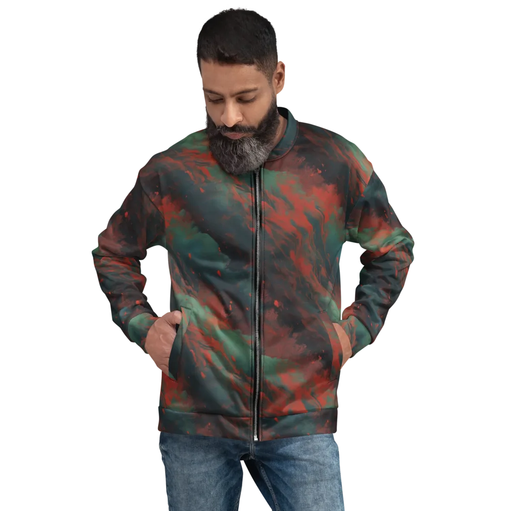 Verdigris Rush on Bomber Jacket — Front