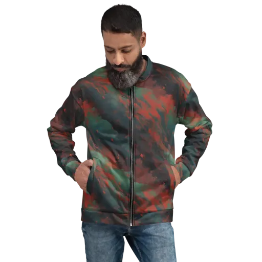 Verdigris Rush on a Bomber Jacket