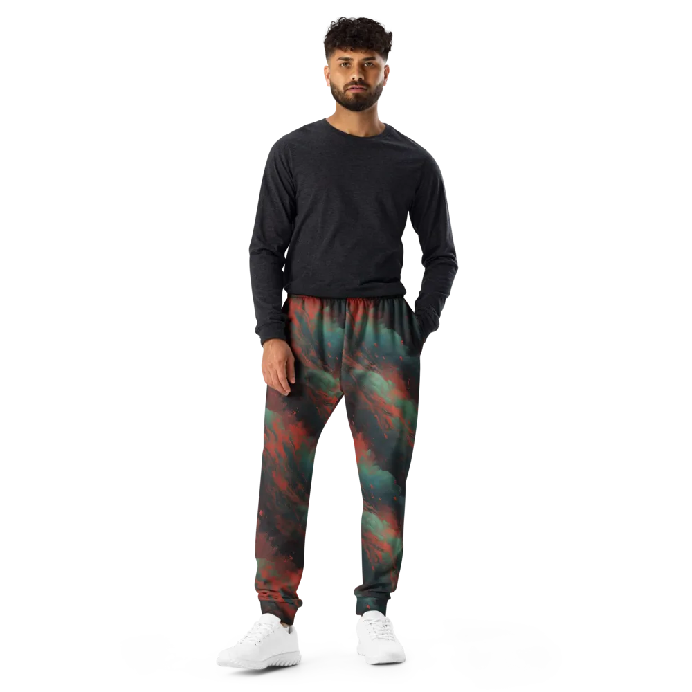 Verdigris Rush on Men's Joggers — Front