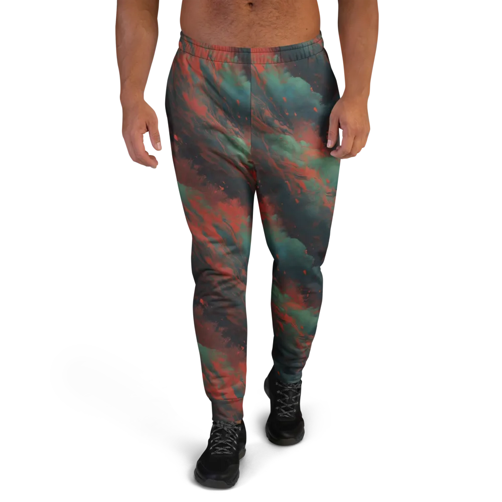 Verdigris Rush on Men's Joggers — Front