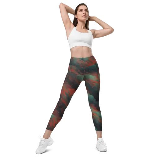 Verdigris Rush on a Leggings with Pockets