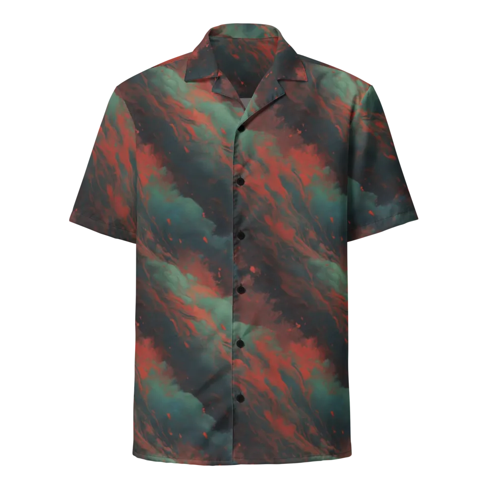 Verdigris Rush on Button Shirt — Front