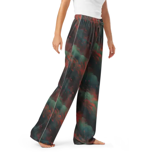 Verdigris Rush on a Women's Pajama Pants