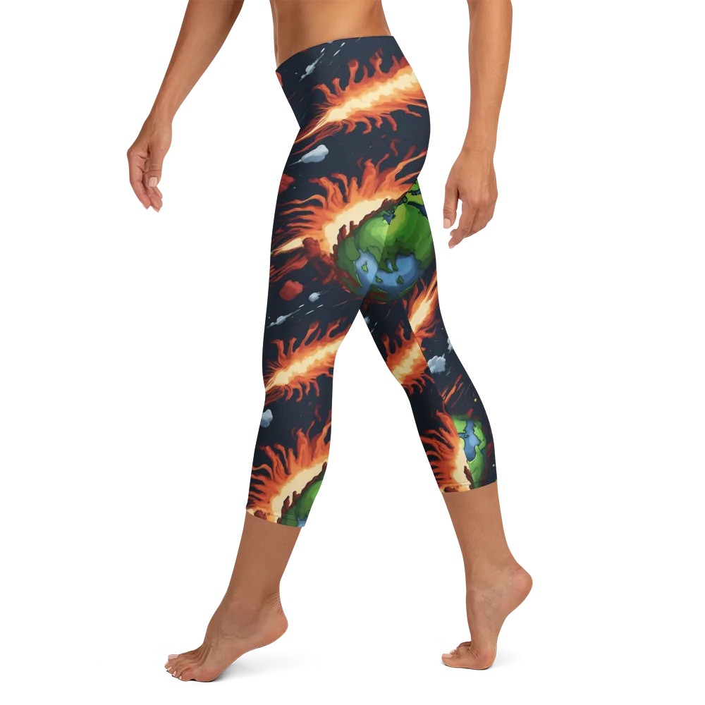 Earthbound Comet on Capri Leggings — Left