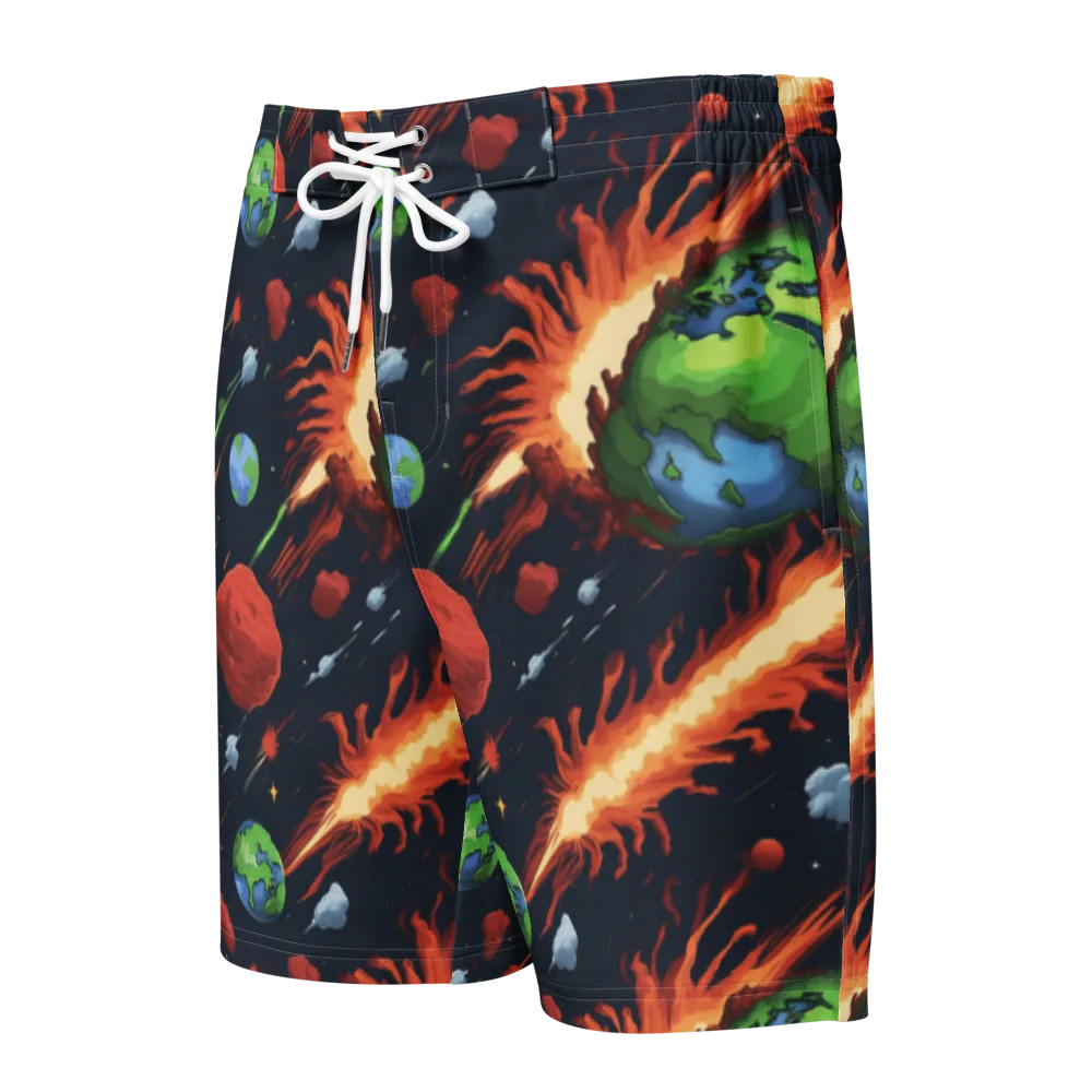 Earthbound Comet on Men's Board Shorts — Front