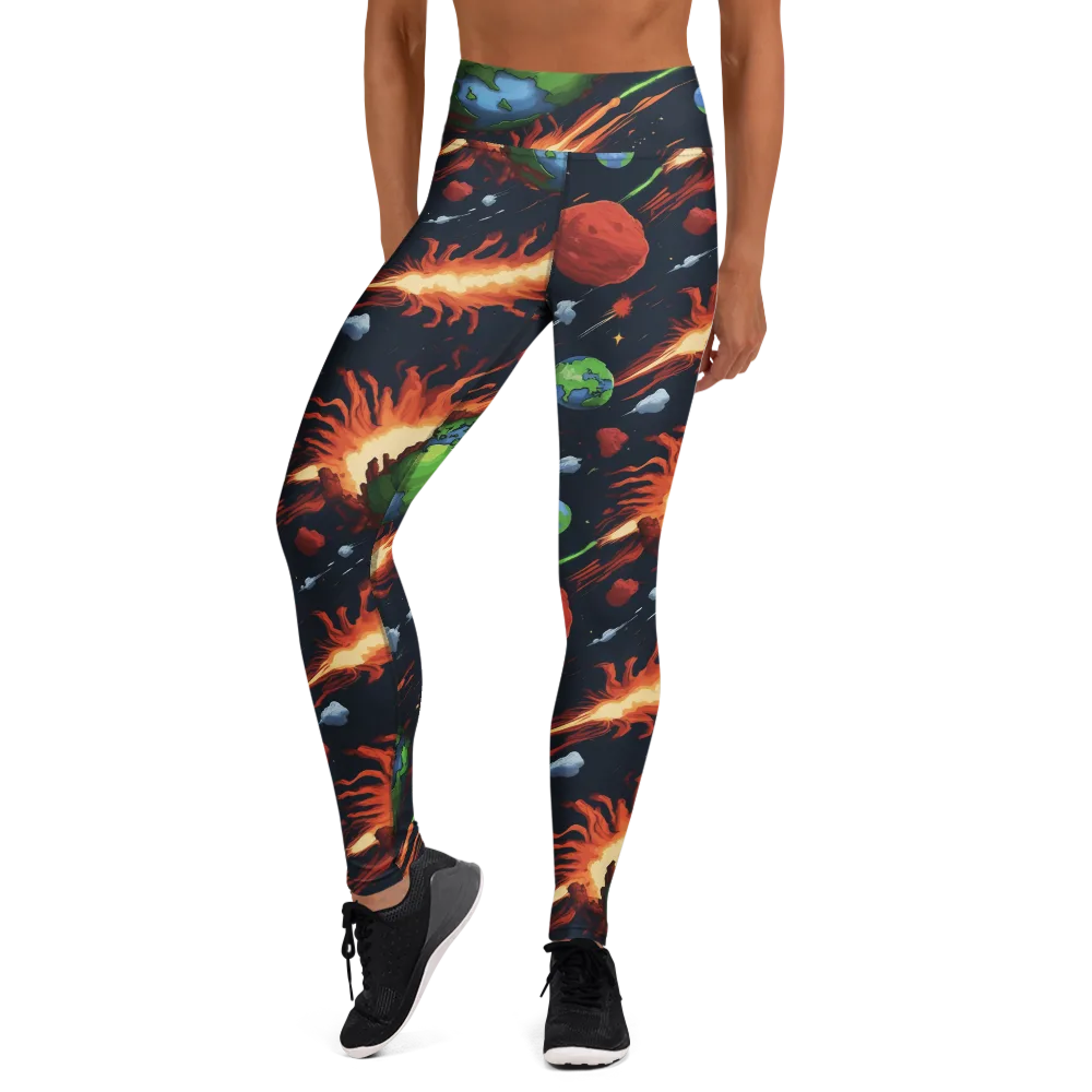 Earthbound Comet on Yoga Leggings — Front