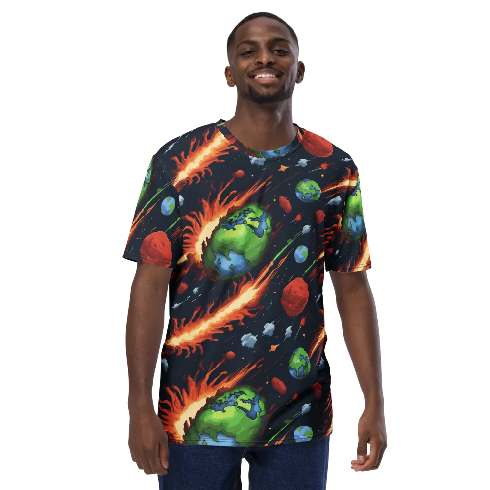 Earthbound Comet on Men's Crew Neck T-Shirt — Front