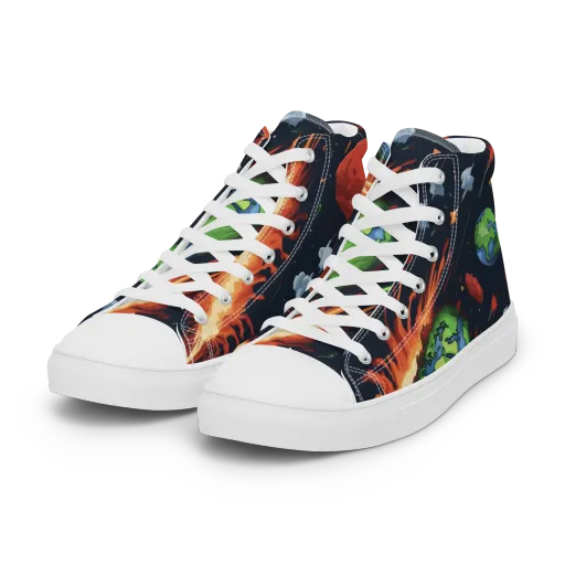 Earthbound Comet on a Women's High Top Canvas Shoes