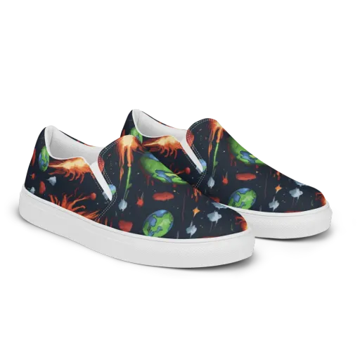 Earthbound Comet on a Men's Slip-On Canvas Shoes
