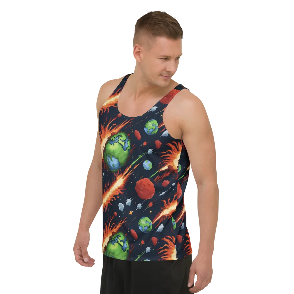 Earthbound Comet on Men's Tank Top — Left Front