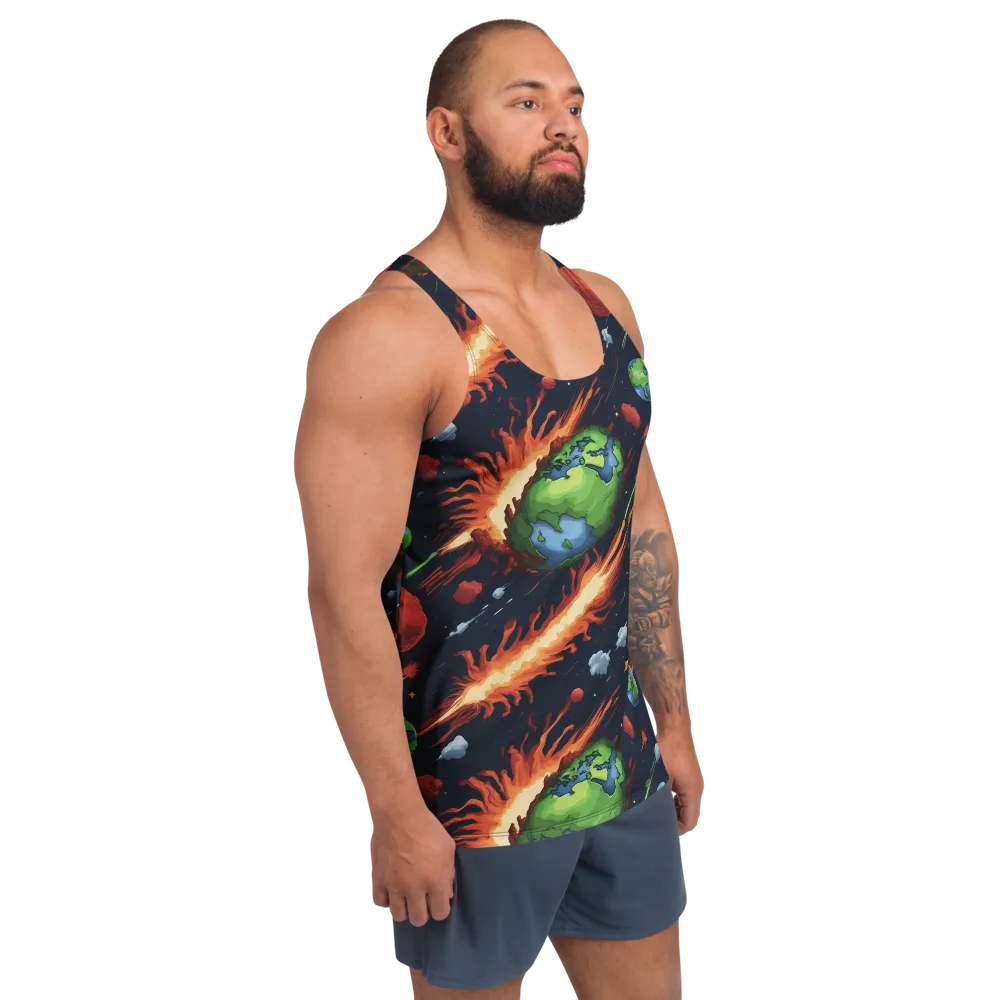 Earthbound Comet on Men's Tank Top — Right Front