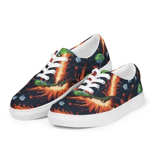 Earthbound Comet on a Men's Lace-Up Canvas Shoes