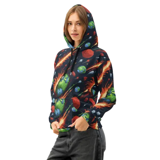 Earthbound Comet on a Cotton Hoodie