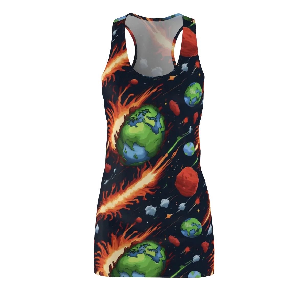 Earthbound Comet on Racerback Dress — Front