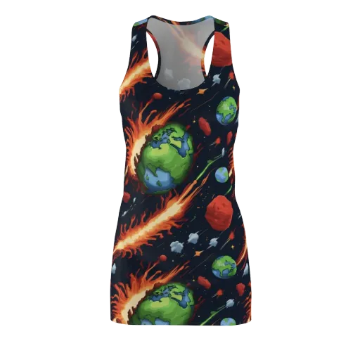 Earthbound Comet on a Racerback Dress