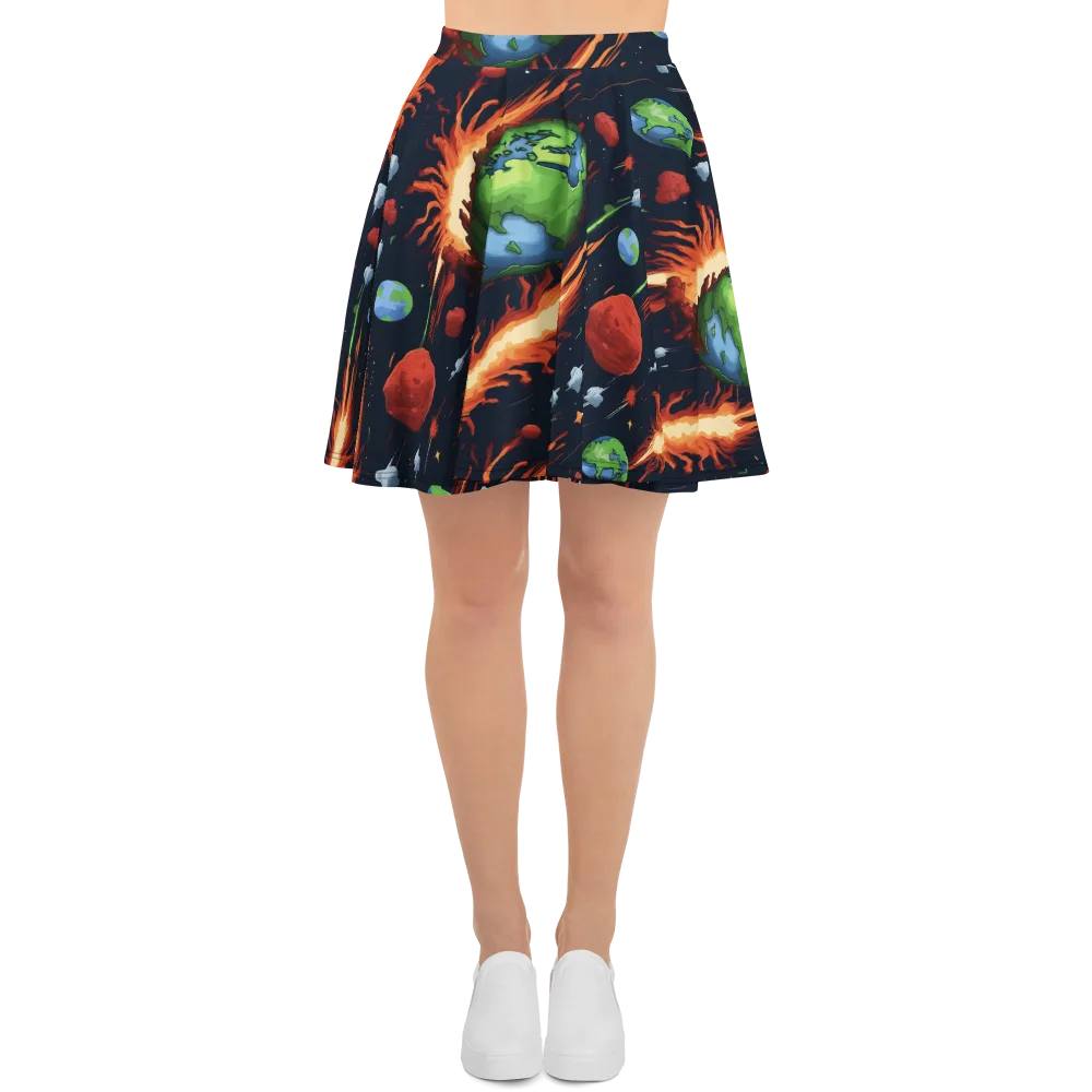 Earthbound Comet on Skater Skirt — Front
