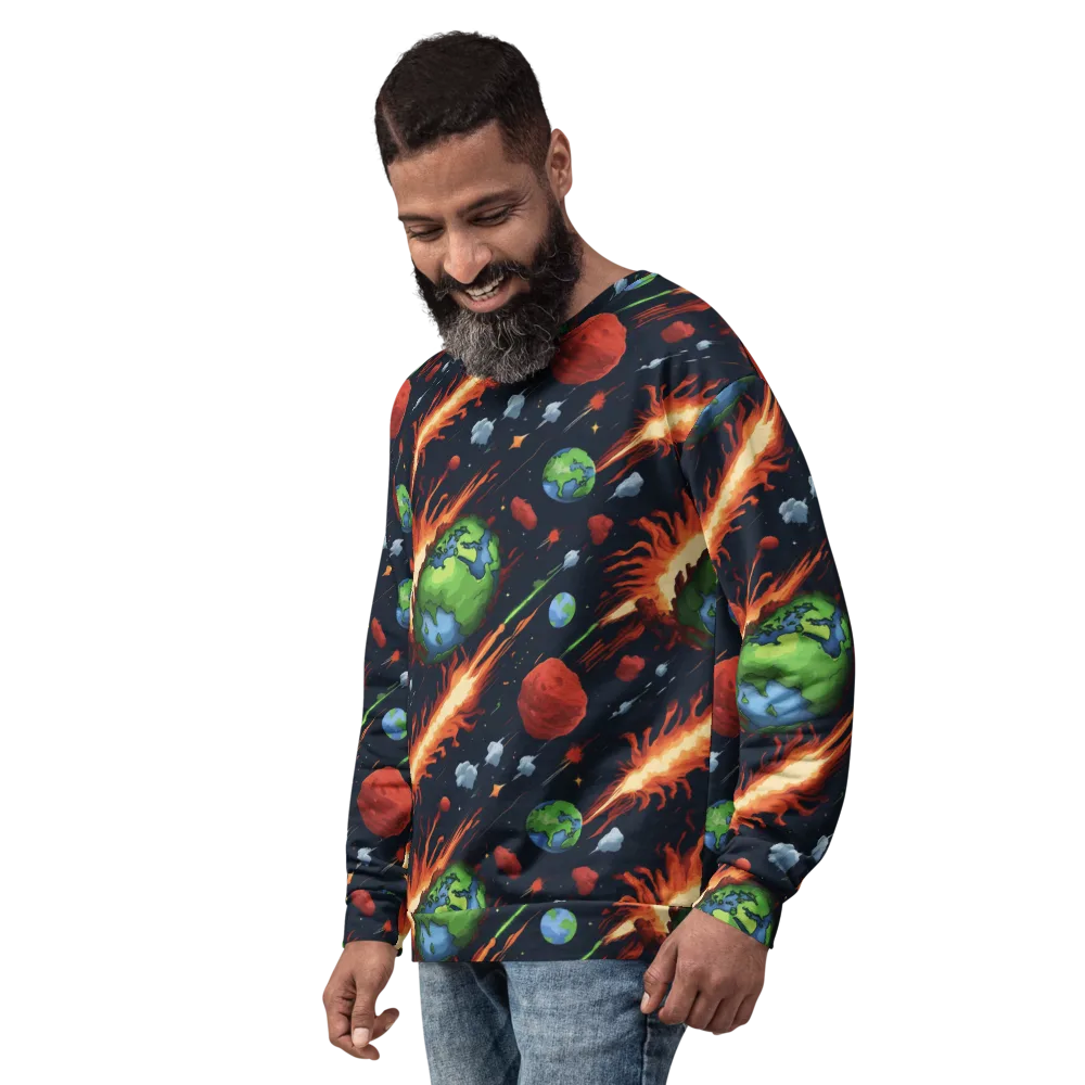 Earthbound Comet on Sweatshirt — Left Front
