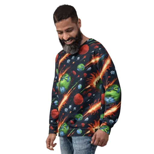 Earthbound Comet on a Sweatshirt