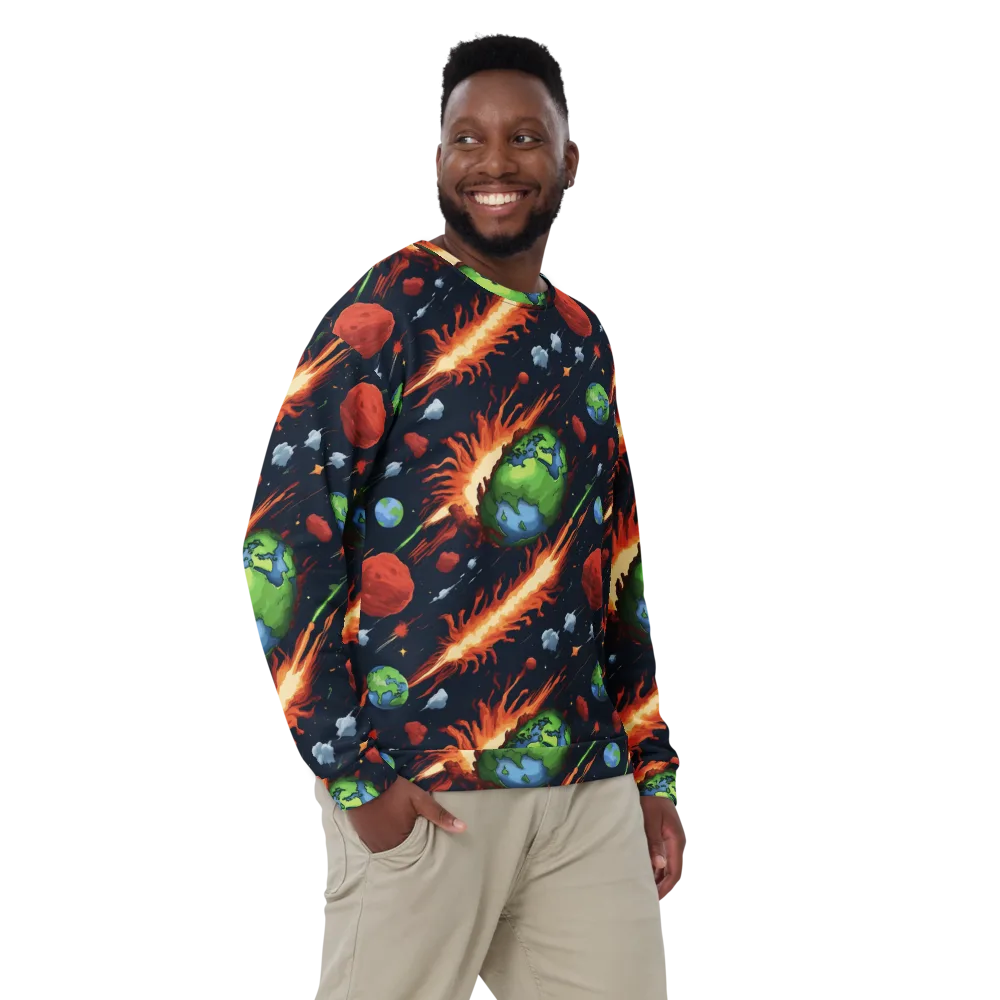 Earthbound Comet on Sweatshirt — Front