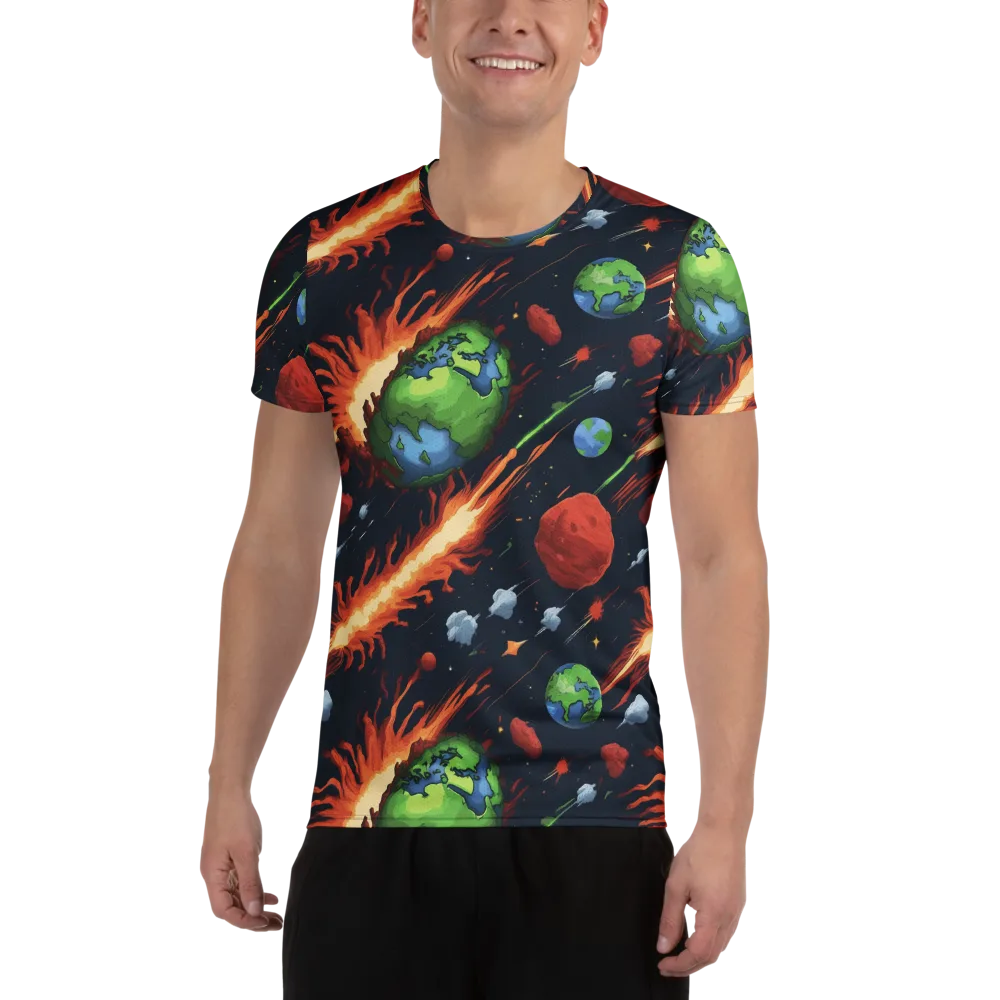 Earthbound Comet on Men's Athletic T-Shirt — Front