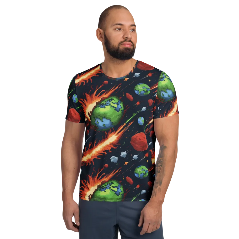 Earthbound Comet on Men's Athletic T-Shirt — Front