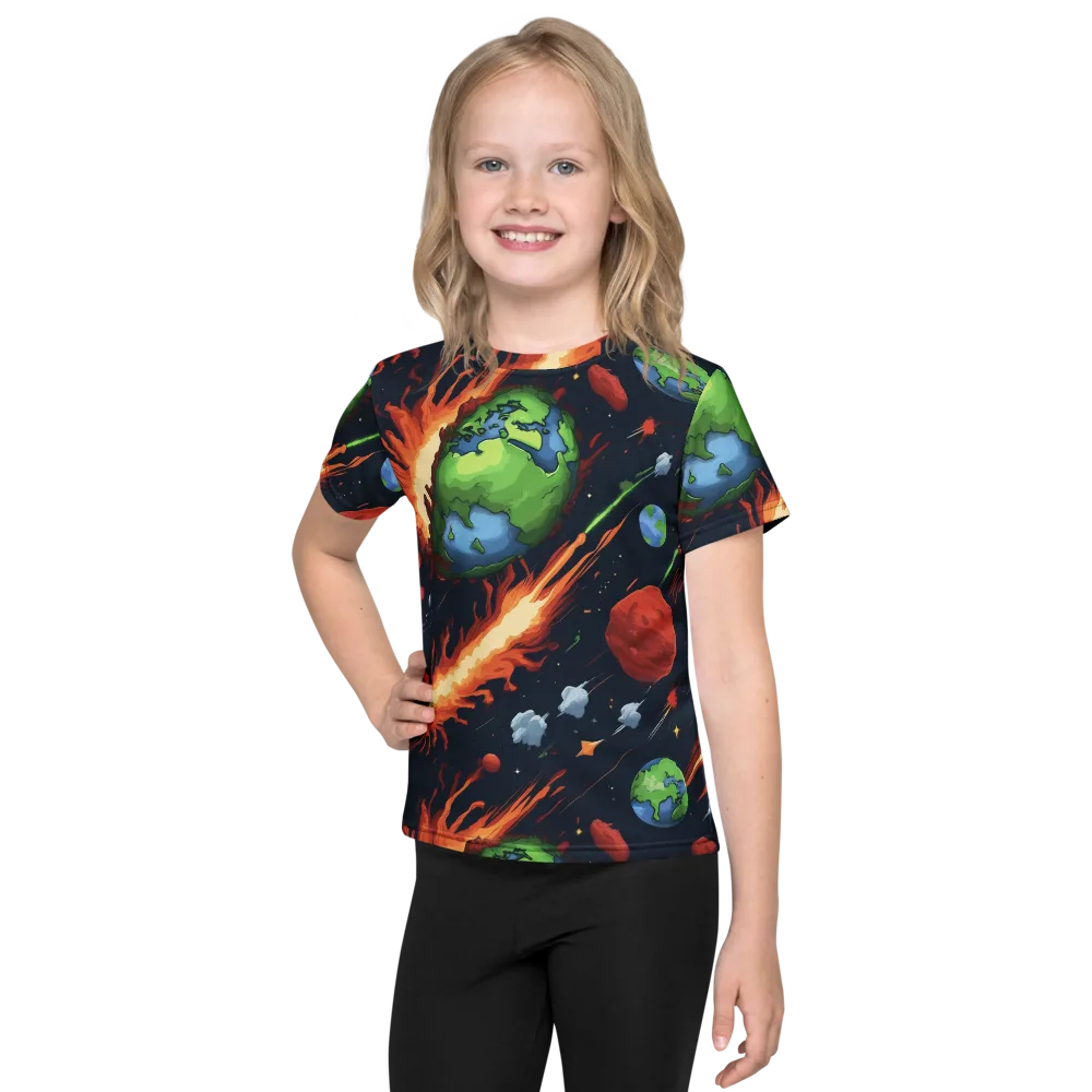 Earthbound Comet on Kids Crew Neck T-Shirt — Front