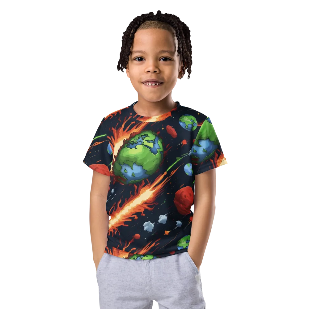 Earthbound Comet on Kids Crew Neck T-Shirt — Front