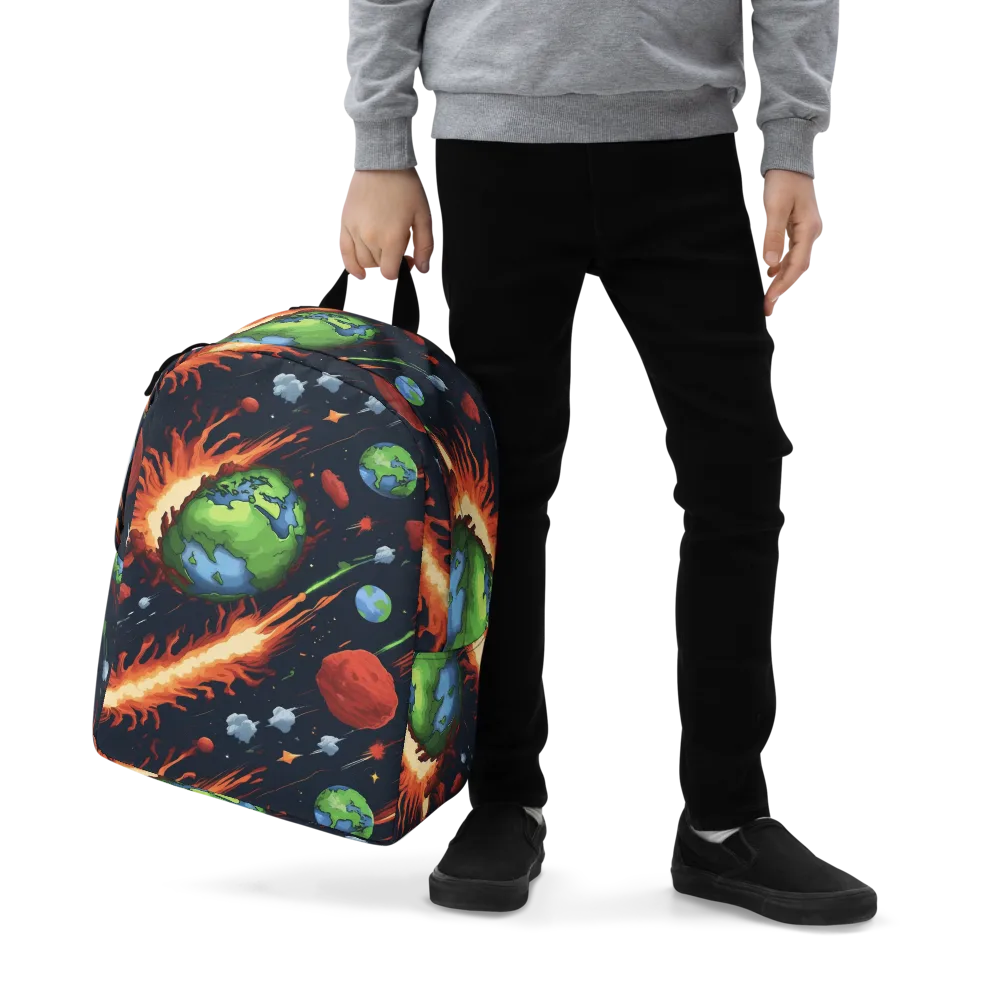 Earthbound Comet on Minimalist Backpack — Zoomed-in