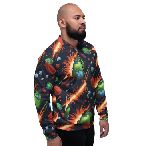 Earthbound Comet on a Bomber Jacket