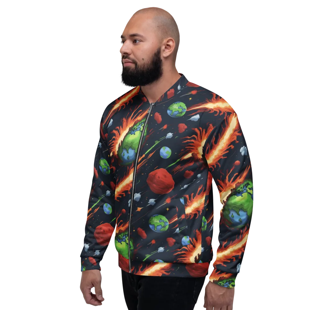 Earthbound Comet on Bomber Jacket — Left
