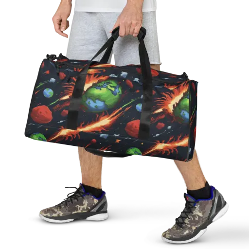 Earthbound Comet on a Duffle Bag