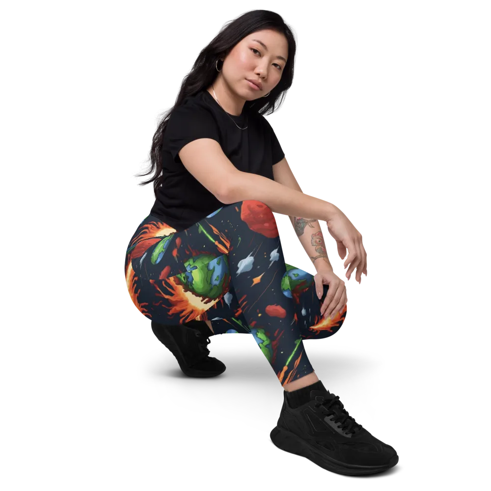 Earthbound Comet on Leggings with Pockets — Right Front