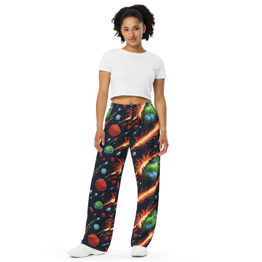 Earthbound Comet on Wide-Leg Pants — Front