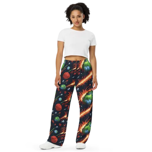 Earthbound Comet on a Wide-Leg Pants
