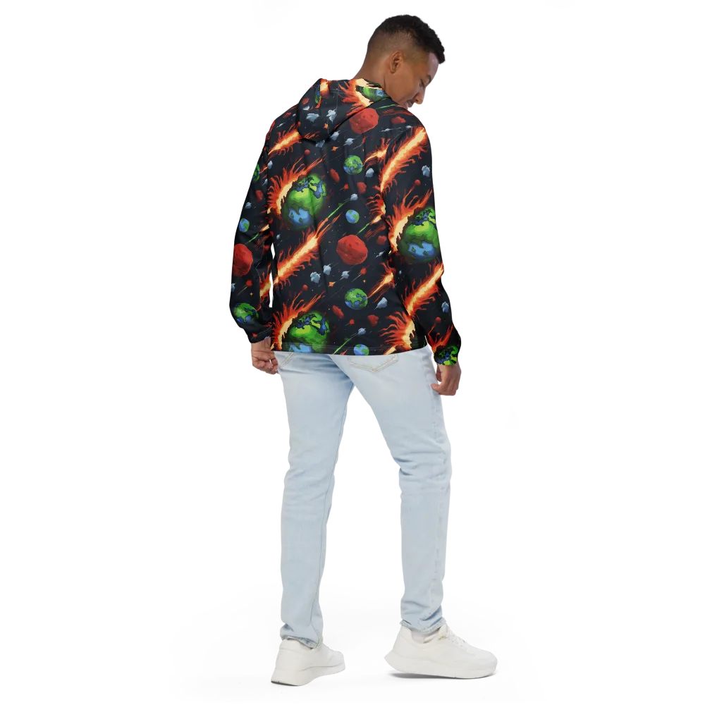Earthbound Comet on Men's Windbreaker — Back