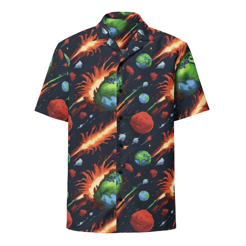 Earthbound Comet on Button Shirt — Front