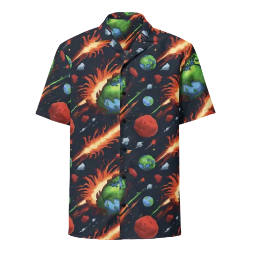 Earthbound Comet on a Button Shirt