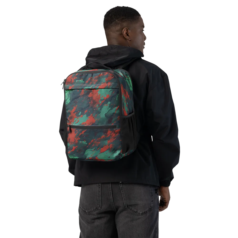 Emerald Tempest on Utility Backpack — Back