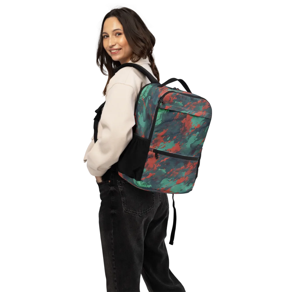 Emerald Tempest on Utility Backpack — Back