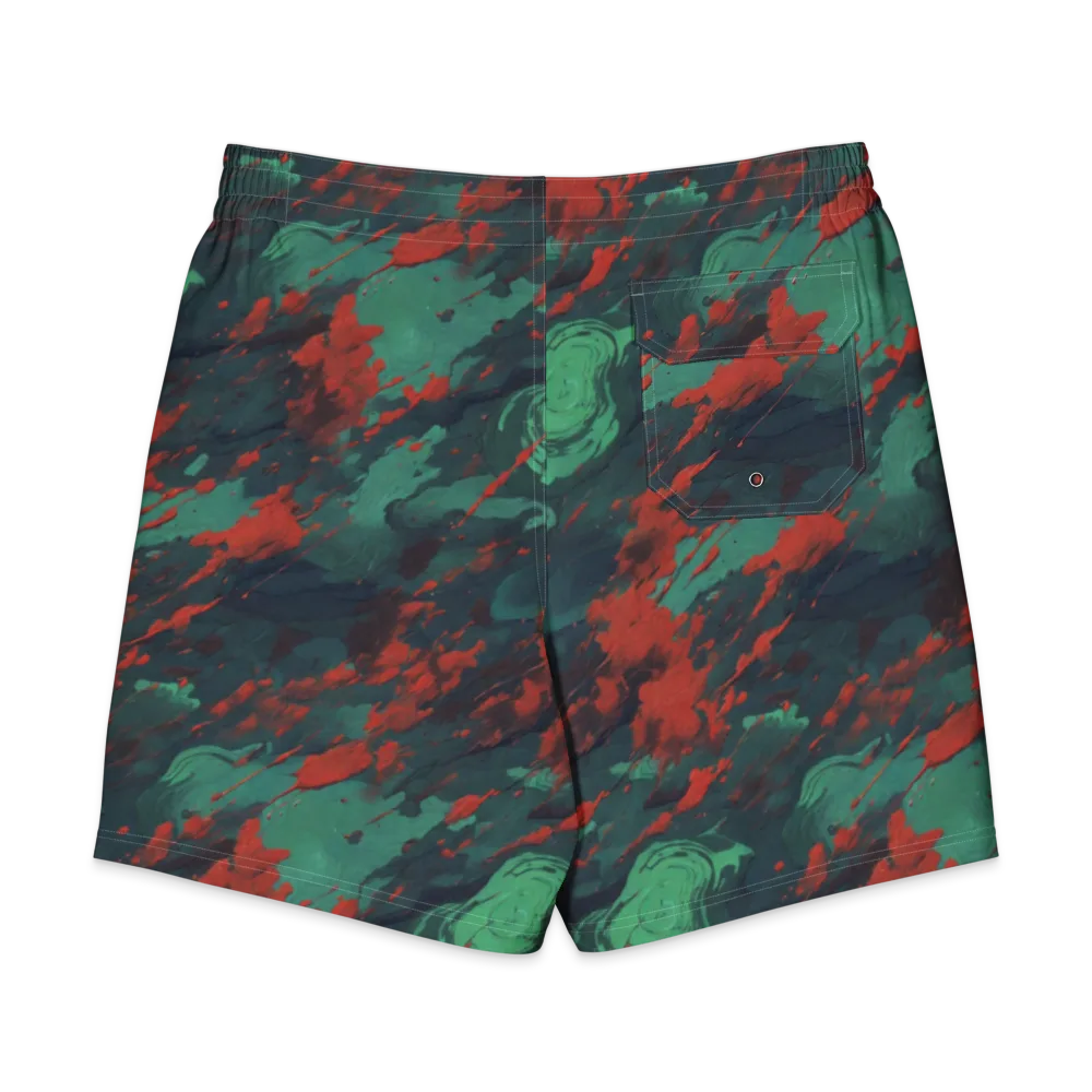 Emerald Tempest on Men's Board Shorts — Back
