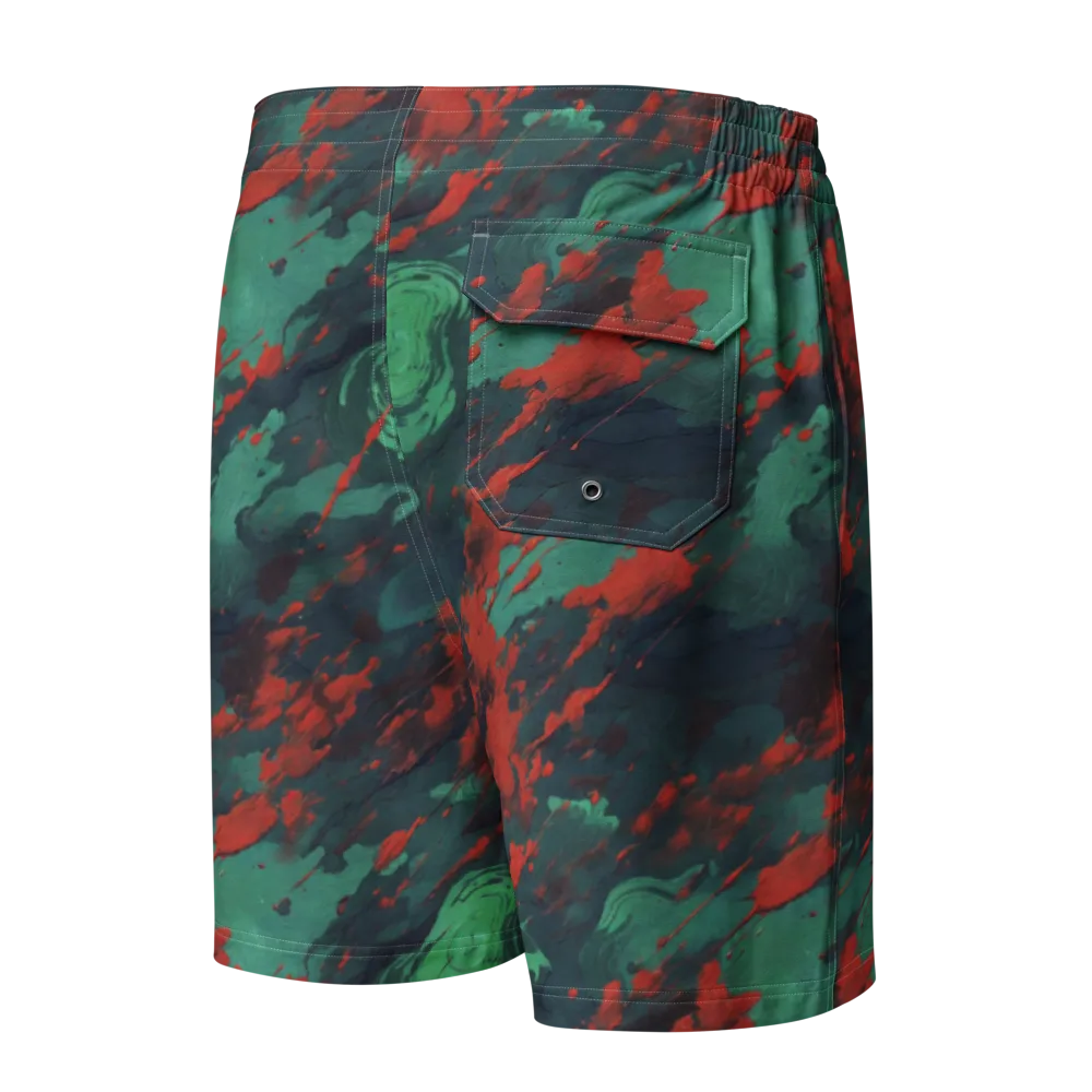 Emerald Tempest on Men's Board Shorts — Back