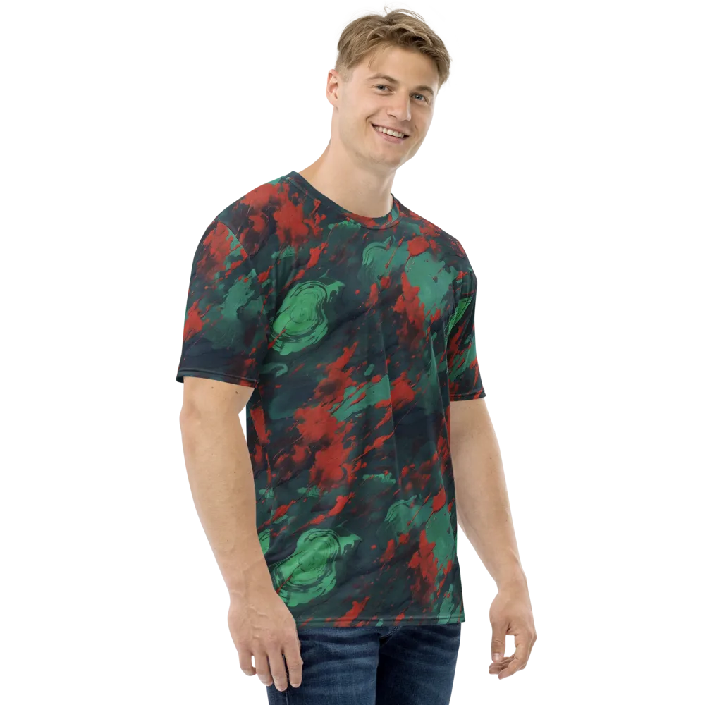 Emerald Tempest on Men's Crew Neck T-Shirt — Right